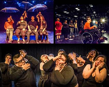 Top left: Buen Viaje Dance; Top right: Equilibrium Theater; Bottom: Buen Viaje Dance; Photos: Russell Maynor
