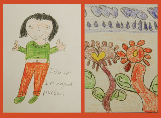 Disability Postcard Project images by Stephanie Trujillo (left) and Lydia Peterson