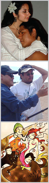 Deirdre Morris Ashes Three images of festival participants